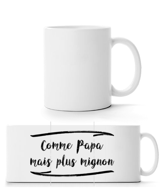 Comme Papa Mais Mignon · Mug panorama