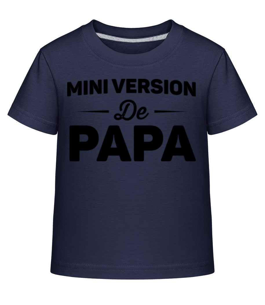 Mini Version De Papa - T-shirt shirtinator Enfant - Bleu marine - Devant