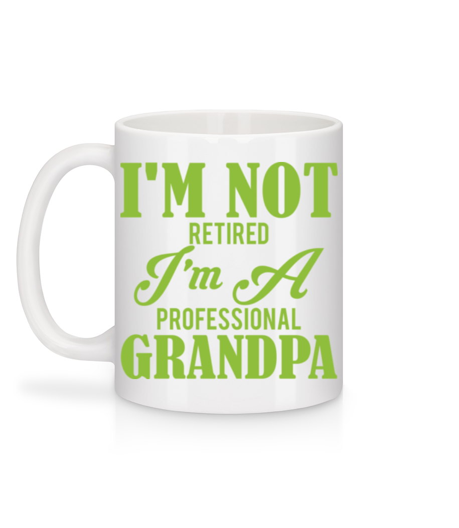 I'm Not Retired - Mug en céramique blanc - Blanc - Derrière