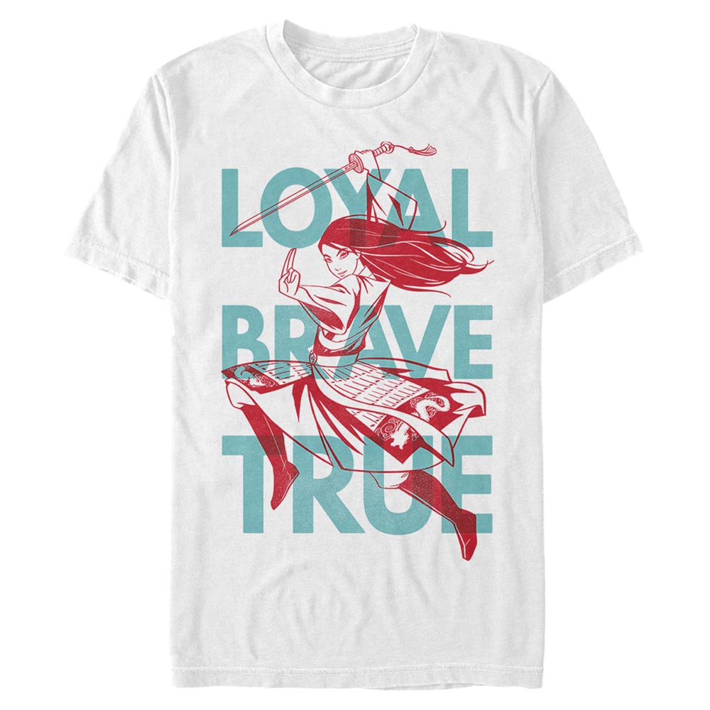 Disney - Mulan - Mulan Loyal Brave True - Homme T-shirt