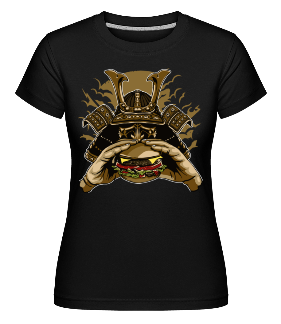 Aperçu: Samurai Burger -  T-shirt Shirtinator femme - Noir - Devant