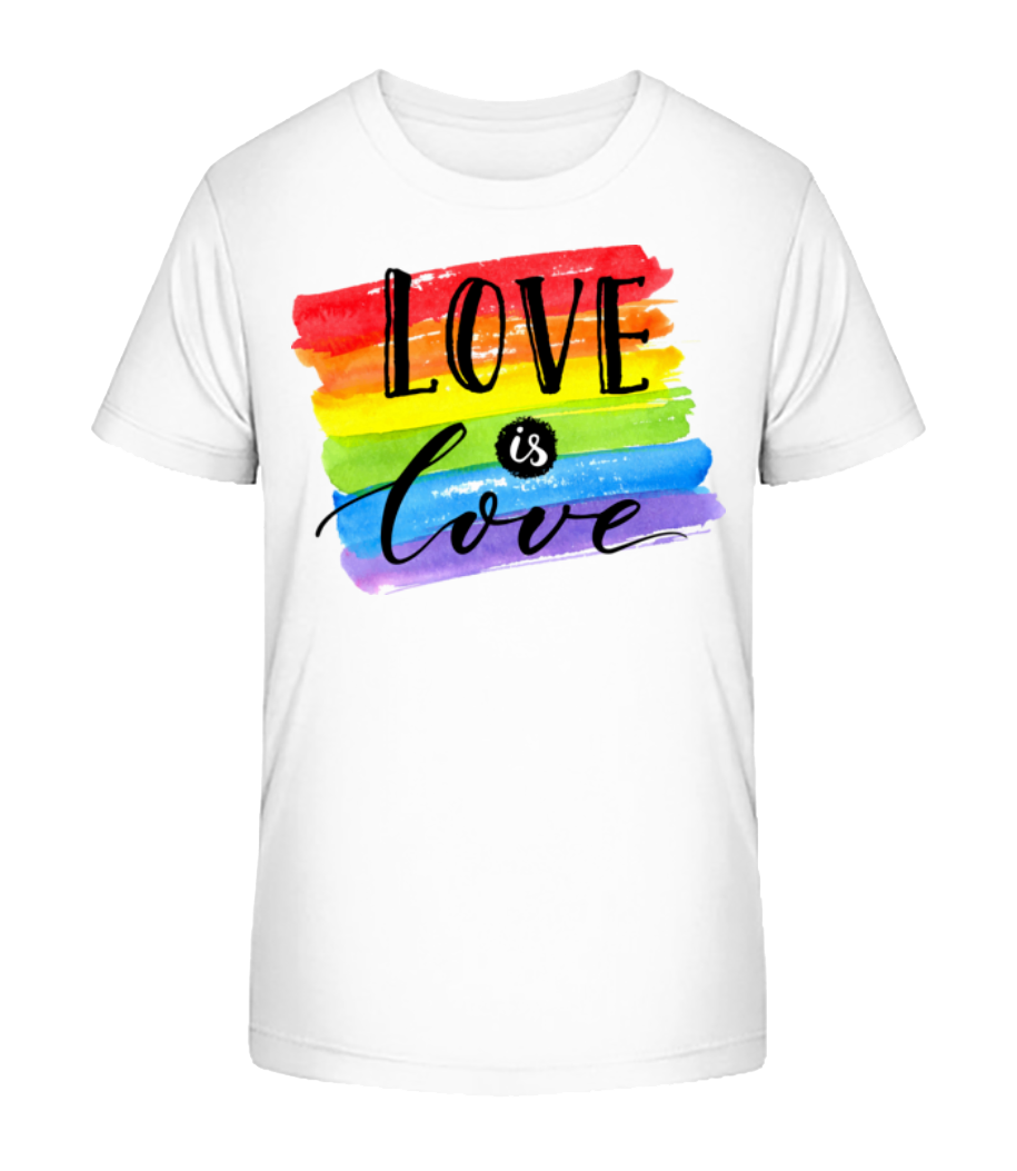 Aperçu: Love Is Love - T-shirt bio Enfant Stanley Stella 2.0 - Blanc - Devant