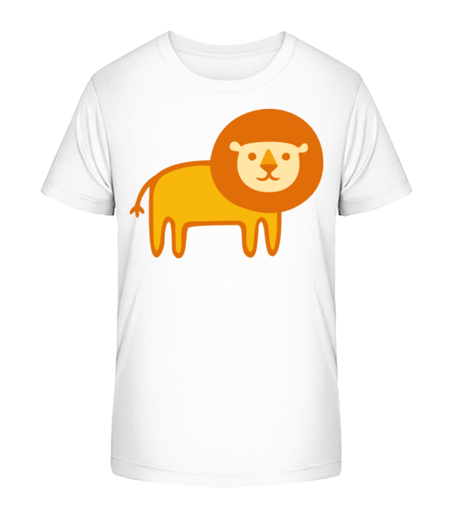Aperçu: Enfant Comic - Lion - T-shirt bio Enfant Stanley Stella 2.0 - Blanc - Devant
