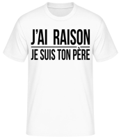 Je Suis Ton Père - T-shirt standard Homme - Blanc - Devant