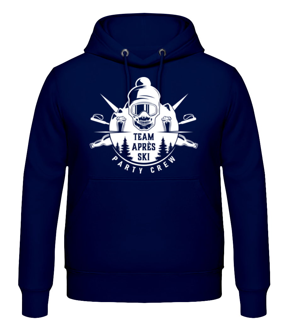 Aperçu: Team Après Ski - Sweat à capuche Homme - Bleu marine - Devant