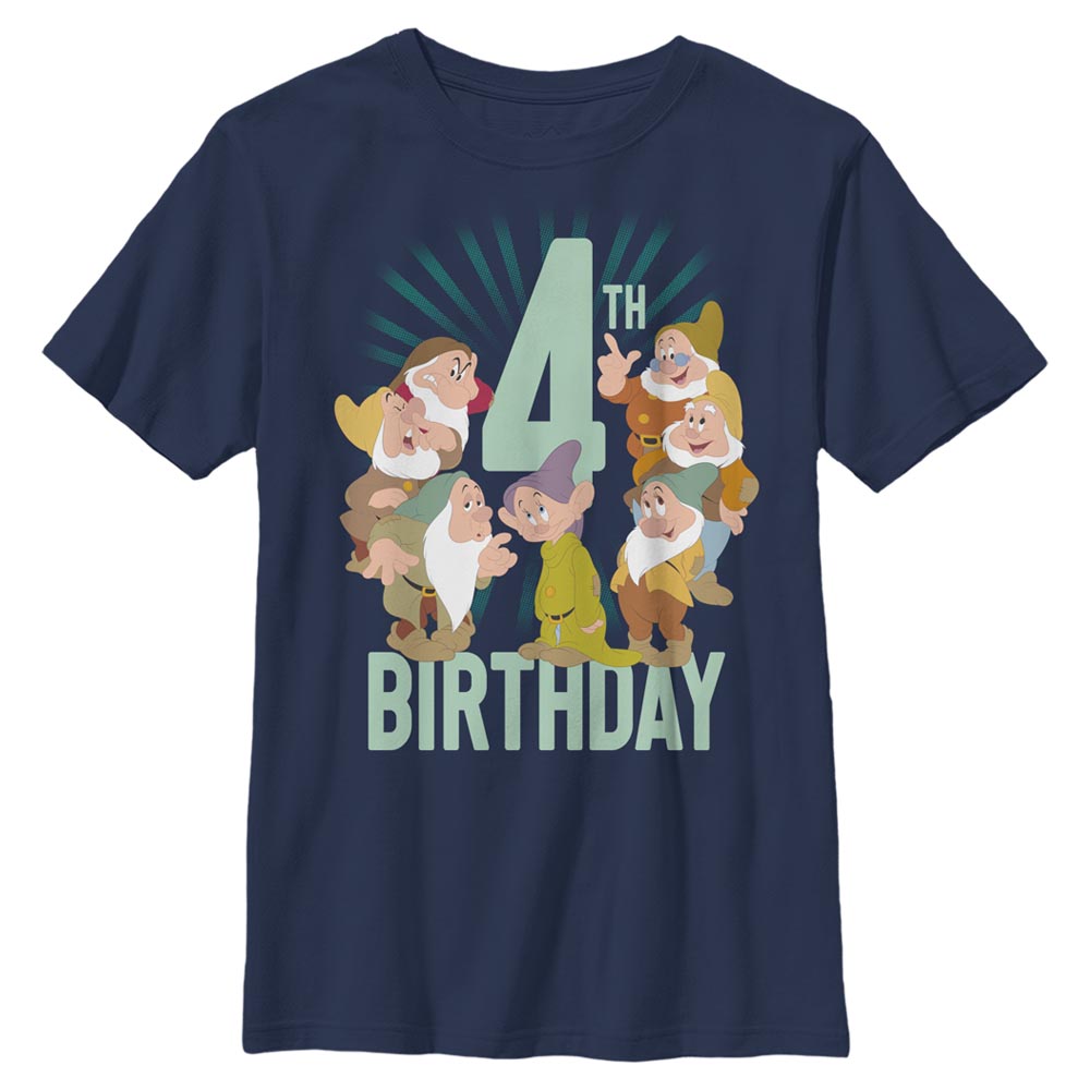 Disney - Blanche-Neige et les Sept Nains - Photo de groupe Dwarves Fourth Bday - Enfant T-shirt