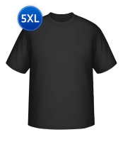 Männer T-Shirt Große Größen - Schwarz - Vorne