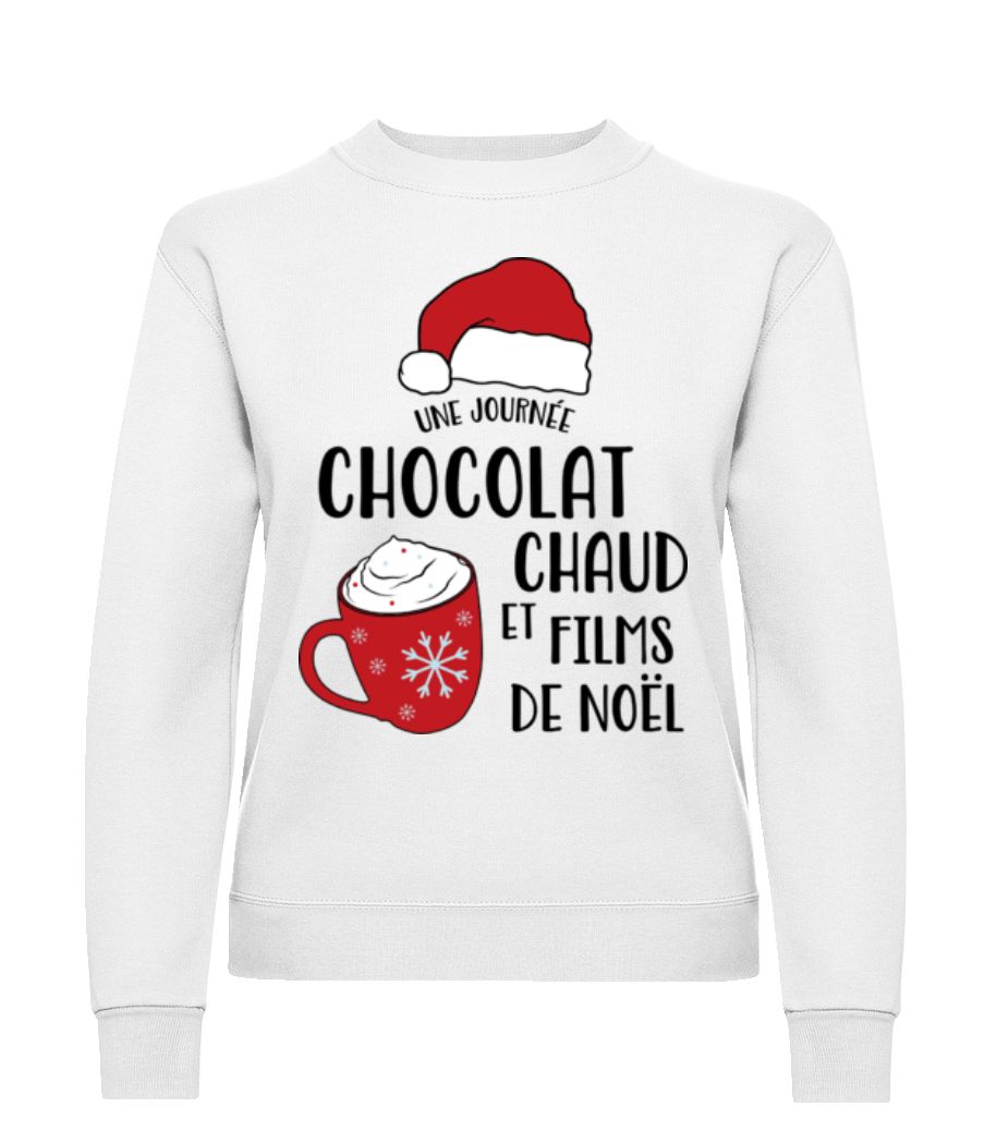 Une Journée Chocolat Chaud Et Films · Sweatshirt Femme
