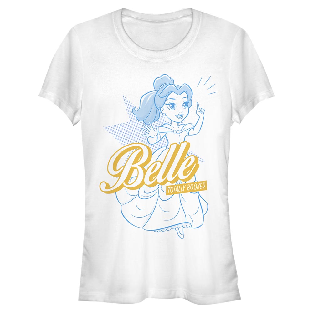 Aperçu: Disney - Princesses Disney - Belle Pop - Femme T-shirt - Blanc - Devant