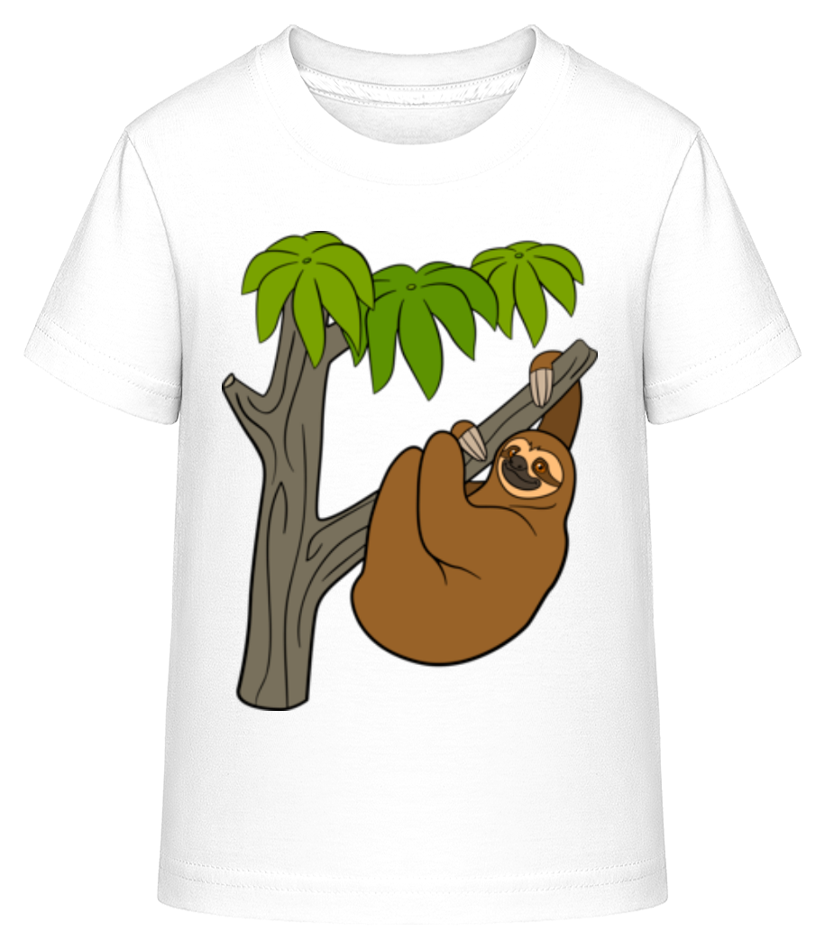 Paresseux Sur L'arbre - T-shirt shirtinator Enfant - Blanc - Devant