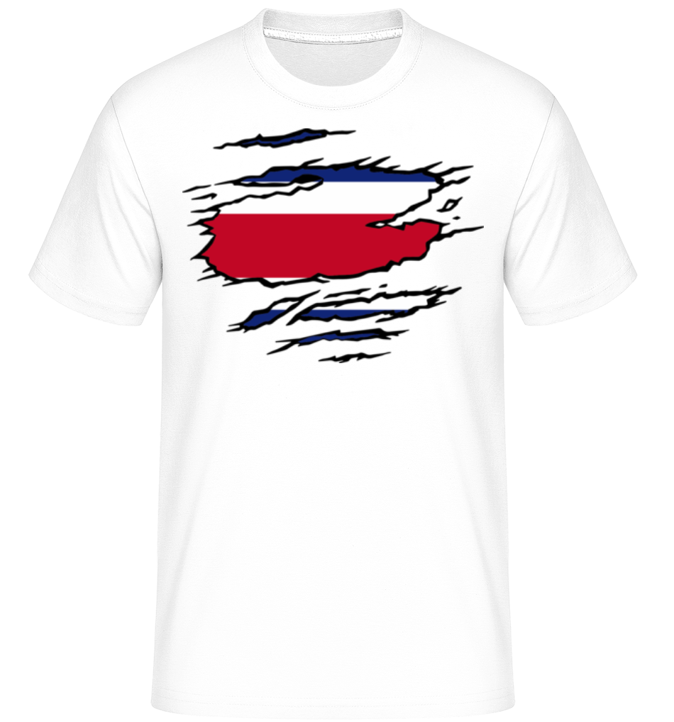 Drapeau mûré Costa Rica ·  T-Shirt Shirtinator homme