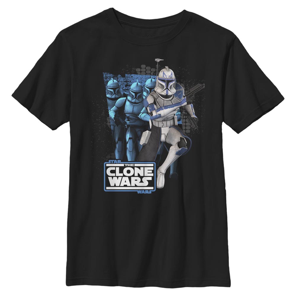 Aperçu: Star Wars - The Clone Wars - Clone Captain Rex Rex Trooper - Enfant T-shirt - Noir - Devant
