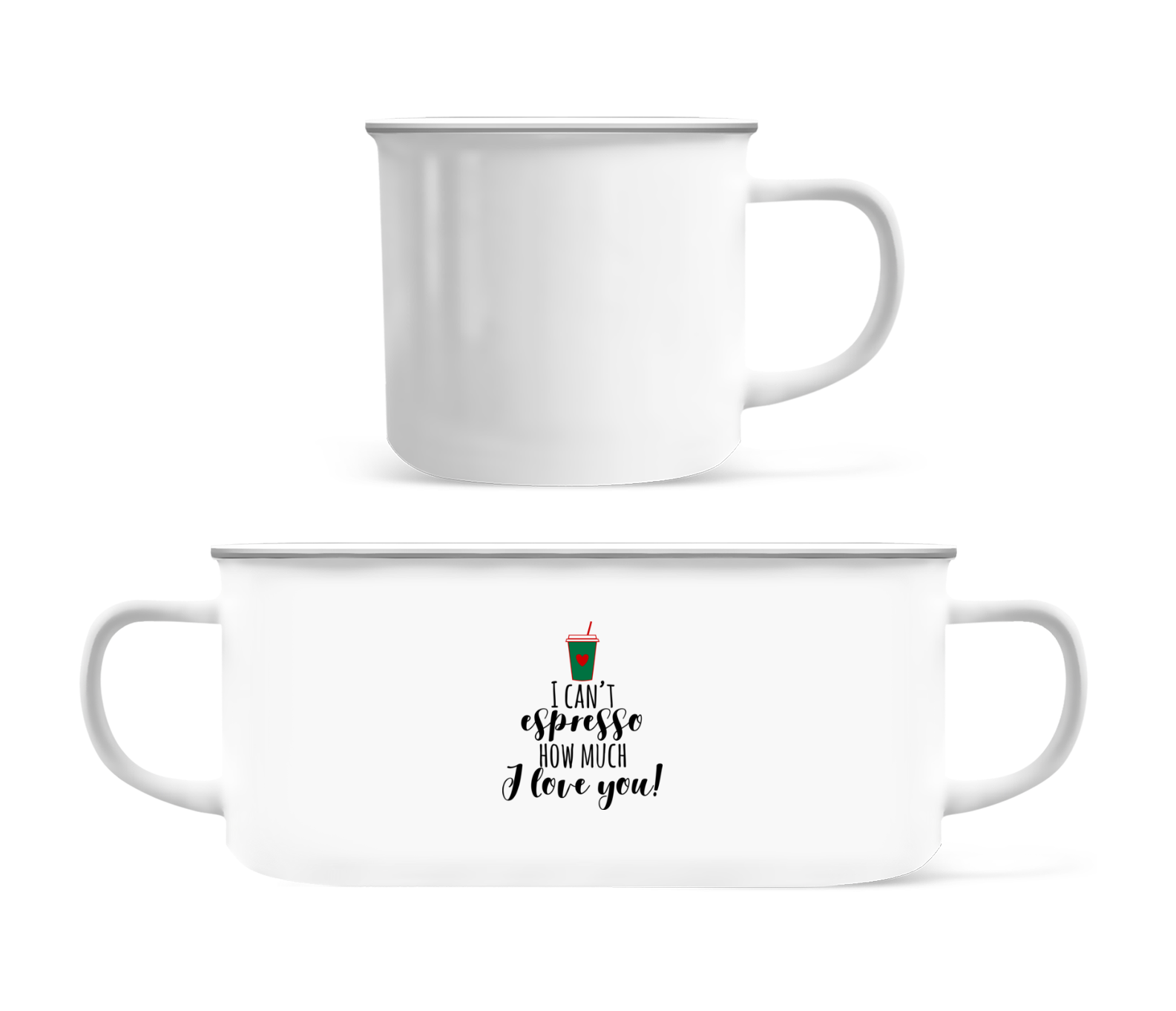 I Can't Espresso · Tasse Émaillée