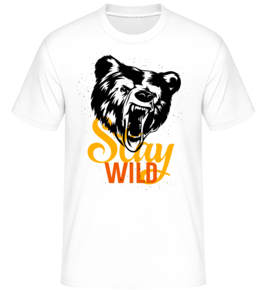 Stay Wild -  T-Shirt Shirtinator homme - Blanc - Devant