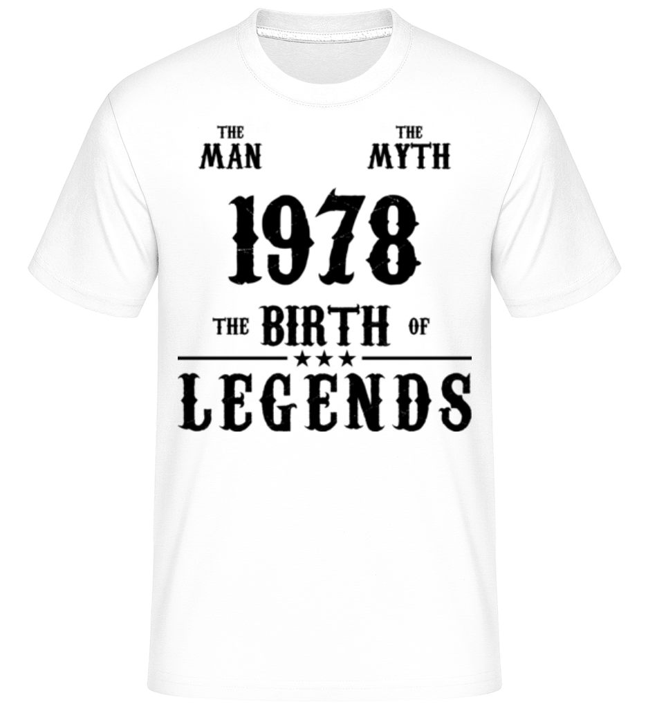 The Myth 1978 -  T-Shirt Shirtinator homme - Blanc - Devant