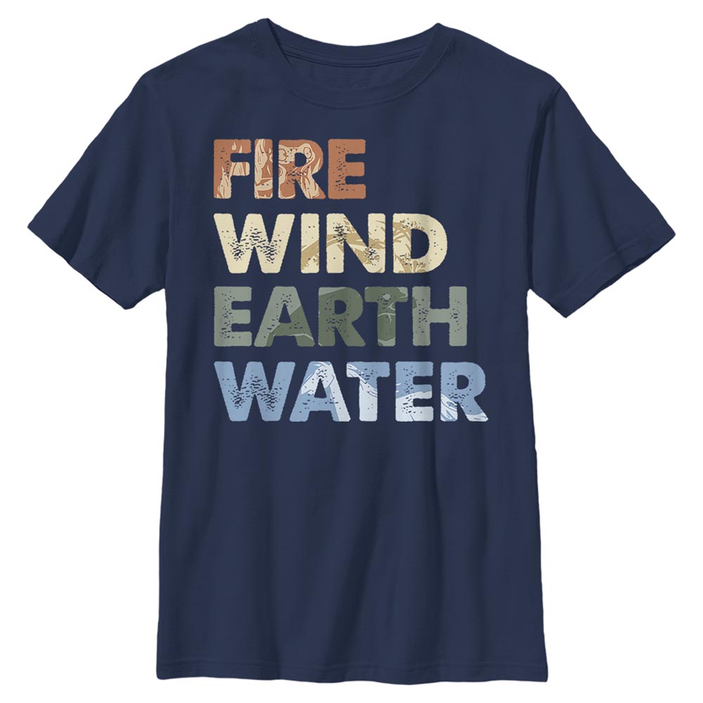 Aperçu: Disney - La Reine des neiges - Text Element Stack - Enfant T-shirt - Bleu marine - Devant