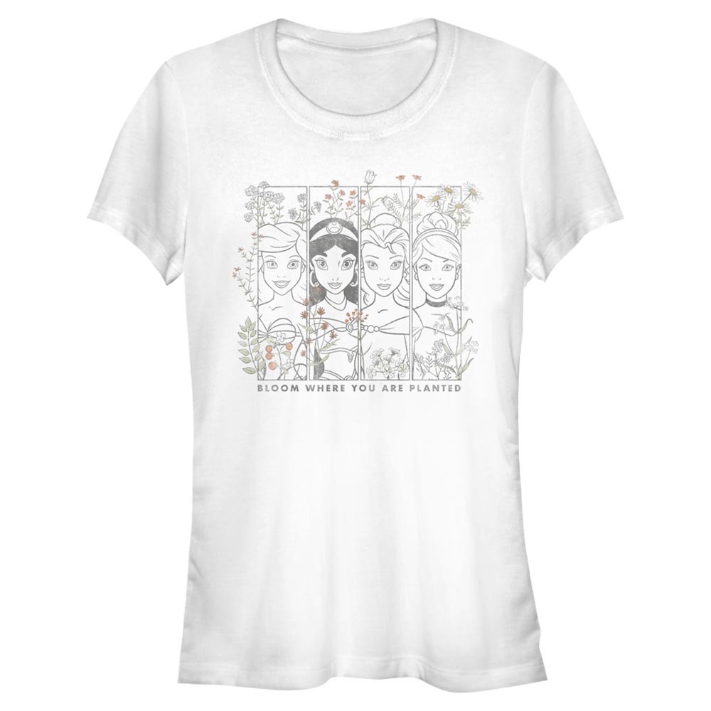 Disney - Princesses Disney - Photo de groupe Princesses Floral - Femme T-shirt