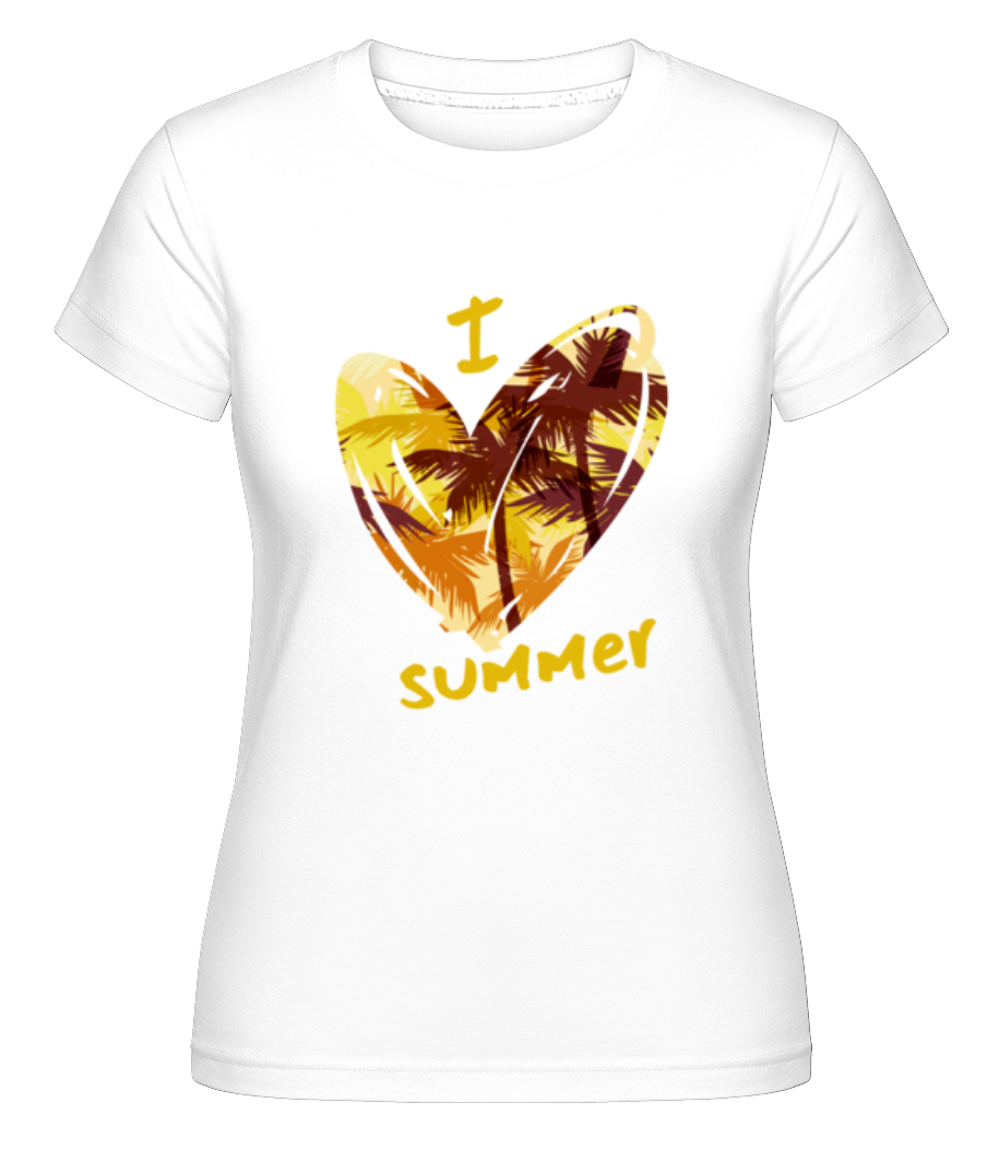 I Love Summer Heart ·  T-shirt Shirtinator femme