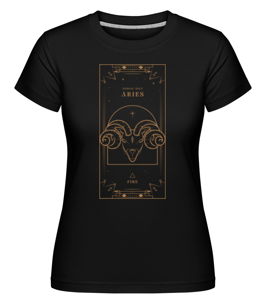 Art Deco Zodiac Sign Aries ·  T-shirt Shirtinator femme