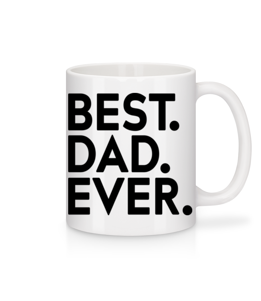 Aperçu: Best Dad Ever - Mug en céramique blanc - Blanc - Devant