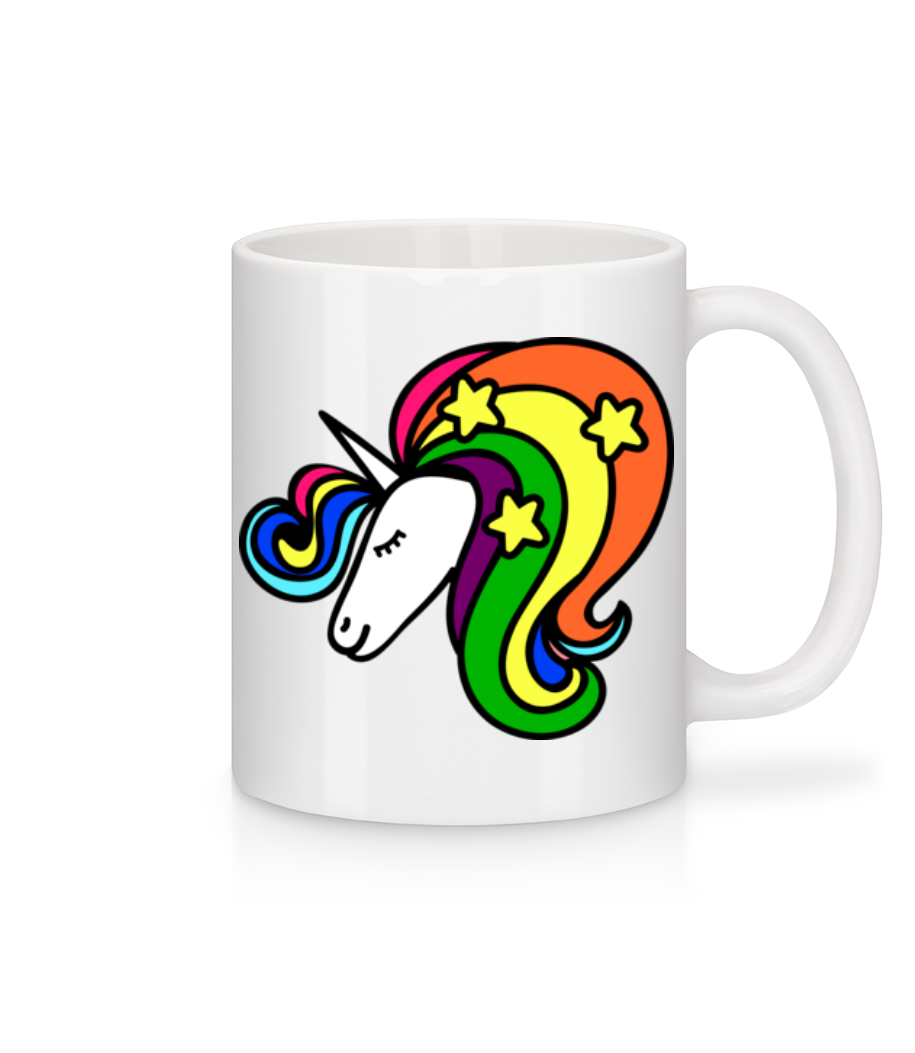 Unicorn Rainbow · Mug en céramique blanc