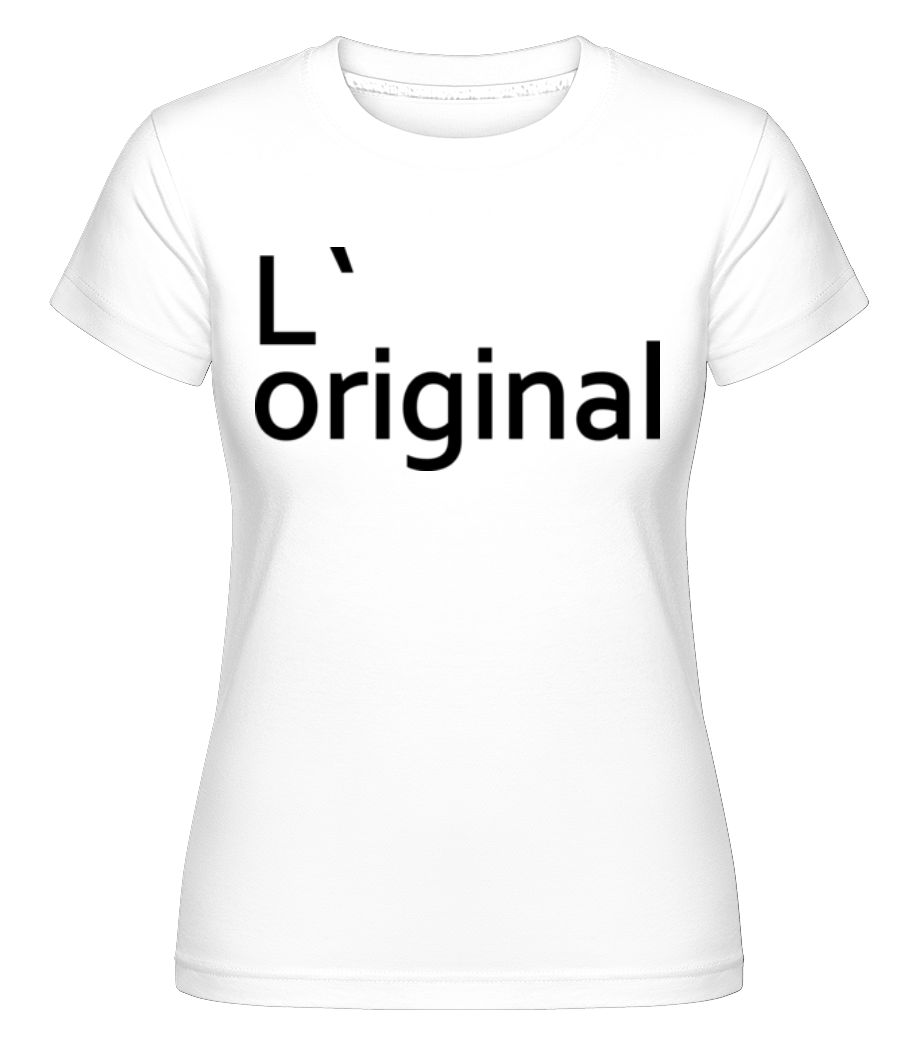 L`Original -  T-shirt Shirtinator femme - Blanc - Devant