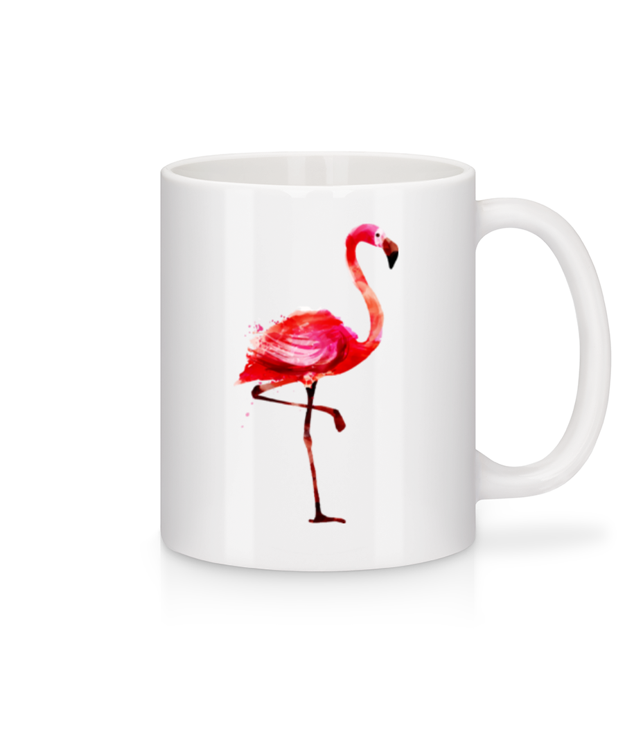 Flamingo · Mug en céramique blanc