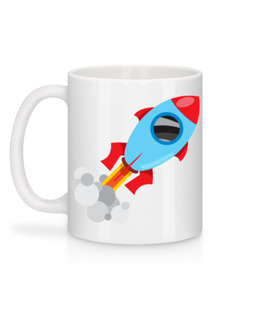 Superhero Rocket - Mug en céramique blanc - Blanc - Derrière