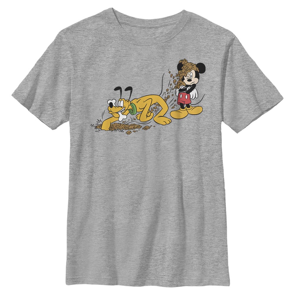 Disney - Mickey Mouse - Mickey et Pluto Can You Dig It - Enfant T-shirt