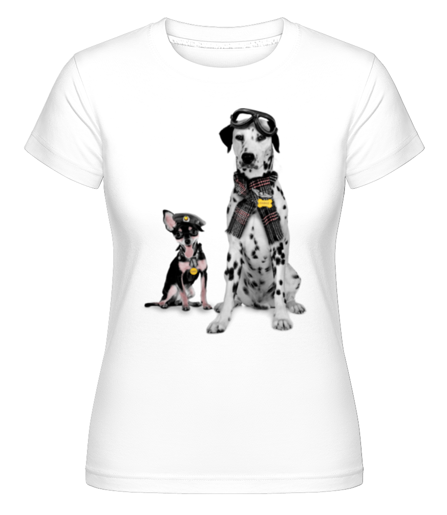 Aperçu: Chiens Militaires -  T-shirt Shirtinator femme - Blanc - Devant