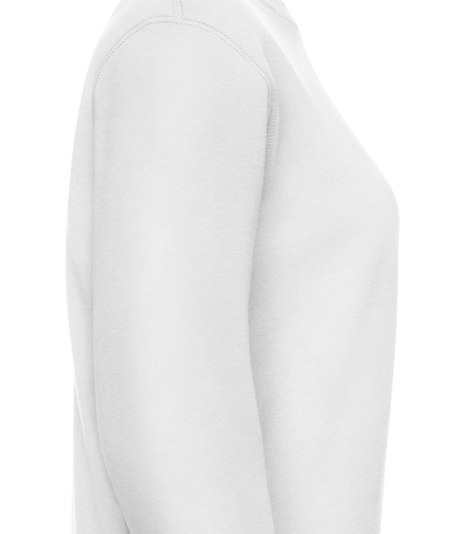 Aperçu: Étoiles De Couleurs - Sweat-shirt classique avec manches set-in pour femme - Blanc - Rechts