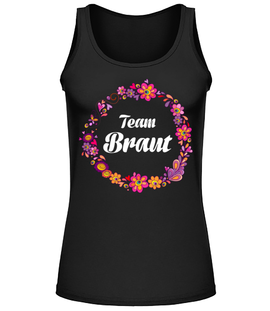JGA Team Braut Blumenkranz · Frauen Tank Top