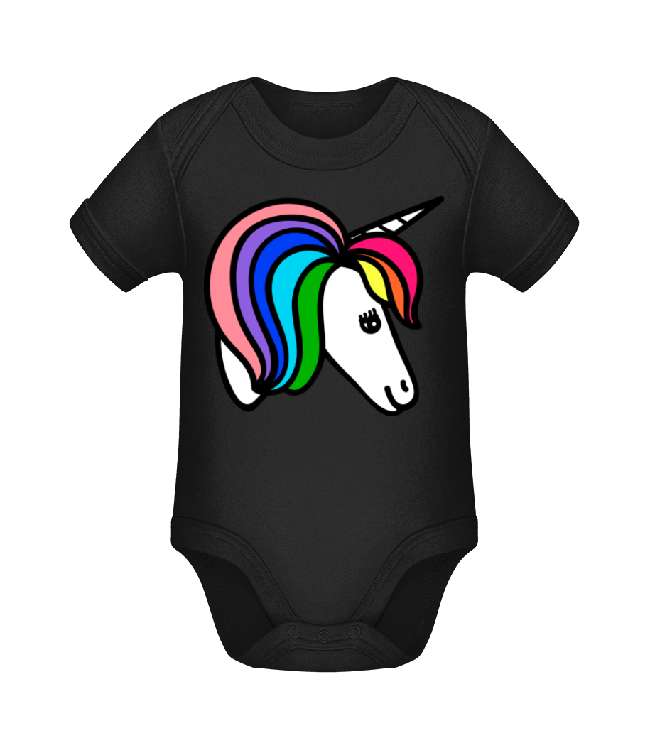 Unicorn Rainbow · Body manches courtes bio