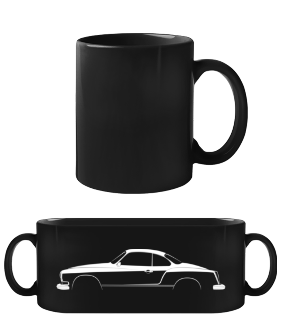 'Volkswagen Karmann-Ghia' Silhouette  · Tasse Noire