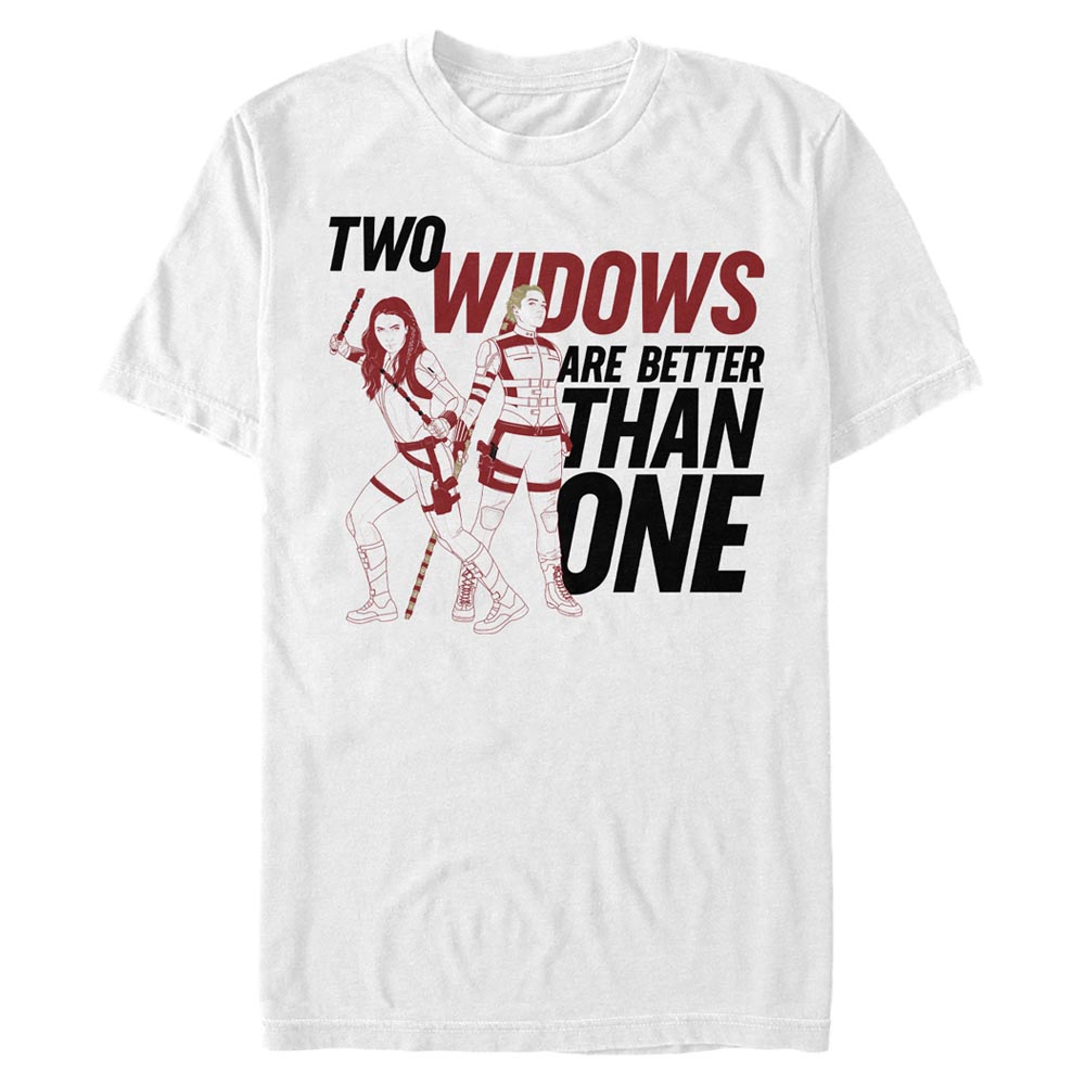 Marvel - Black Widow - Skupina Two Widows - Homme T-shirt - Blanc - Devant
