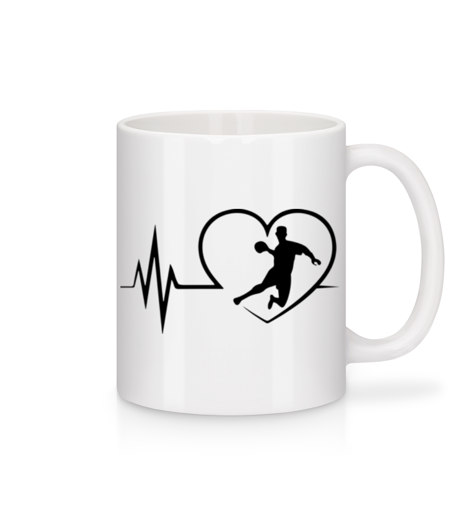 Pulsation Handball · Mug en céramique blanc