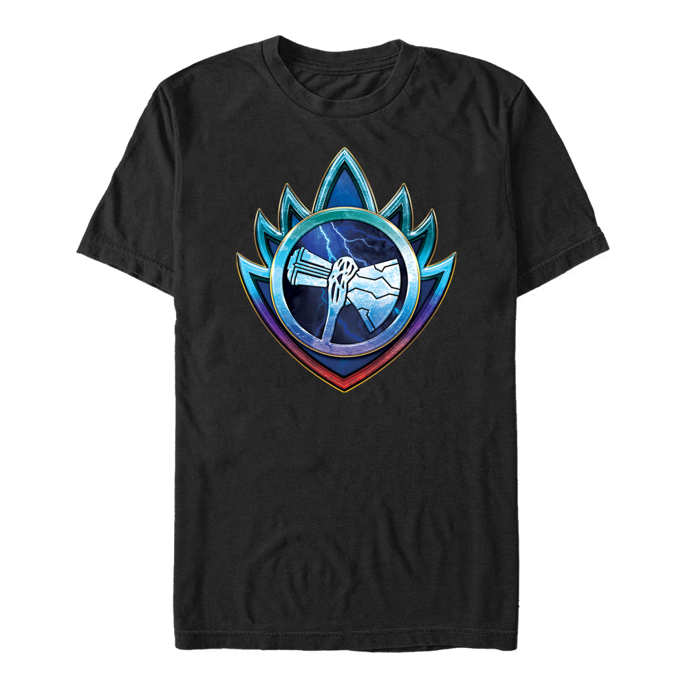 Aperçu: Marvel - Thor Love and Thunder - Stormbreaker Silver Hammer - Homme T-shirt - Noir - Devant