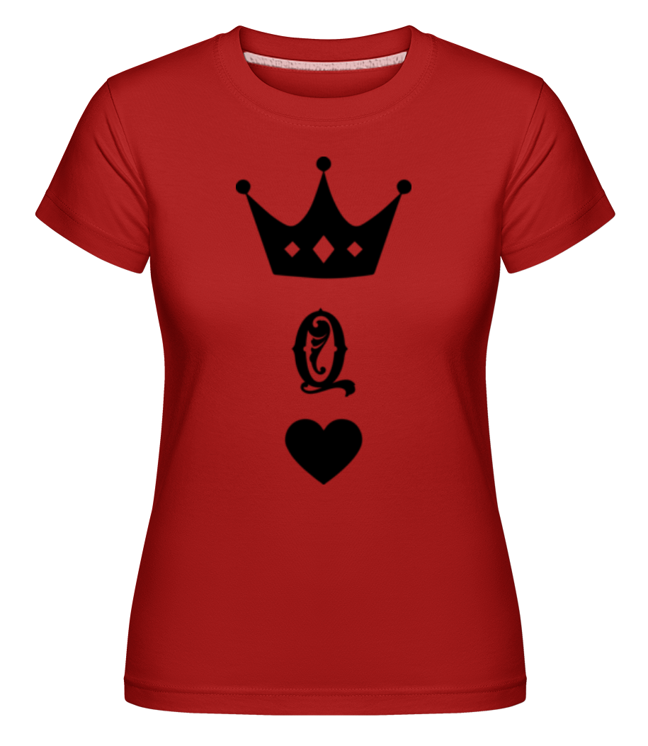 Aperçu: Dame Couronne -  T-shirt Shirtinator femme - Rouge - Devant
