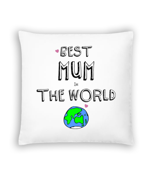Best Mum In The World - Coussin - Blanc - Devant