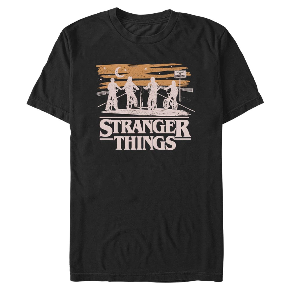 Netflix - Stranger Things - Photo de groupe Jank Drawing - Homme T-shirt