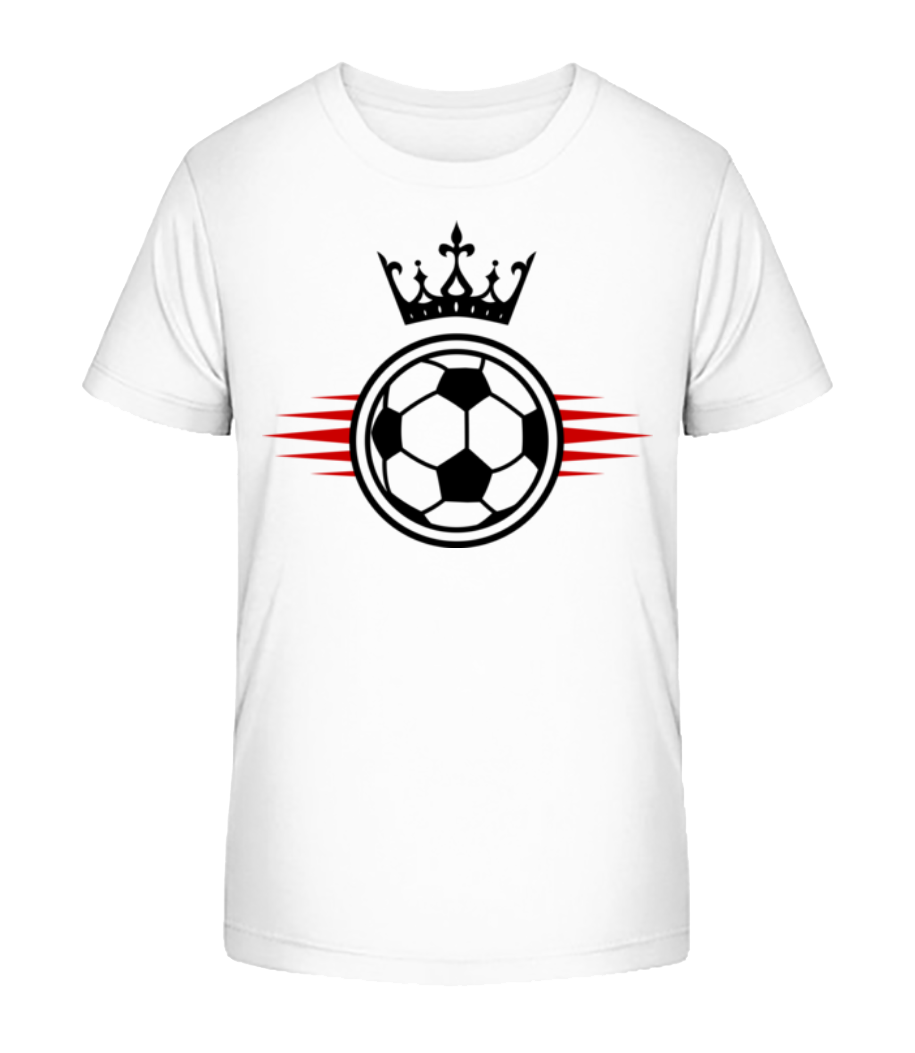 Aperçu: Football Crown - T-shirt bio Enfant Stanley Stella 2.0 - Blanc - Devant
