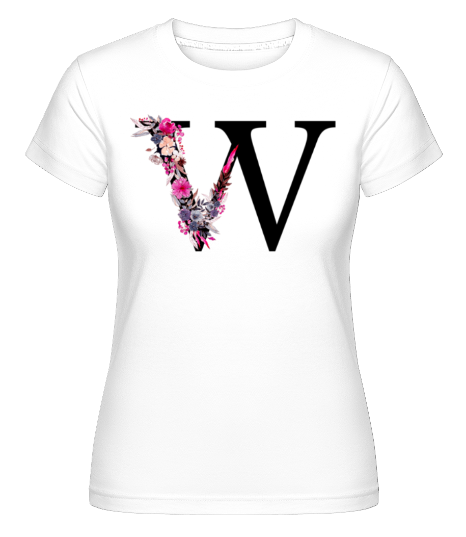 Fleurs Initiale W ·  T-shirt Shirtinator femme
