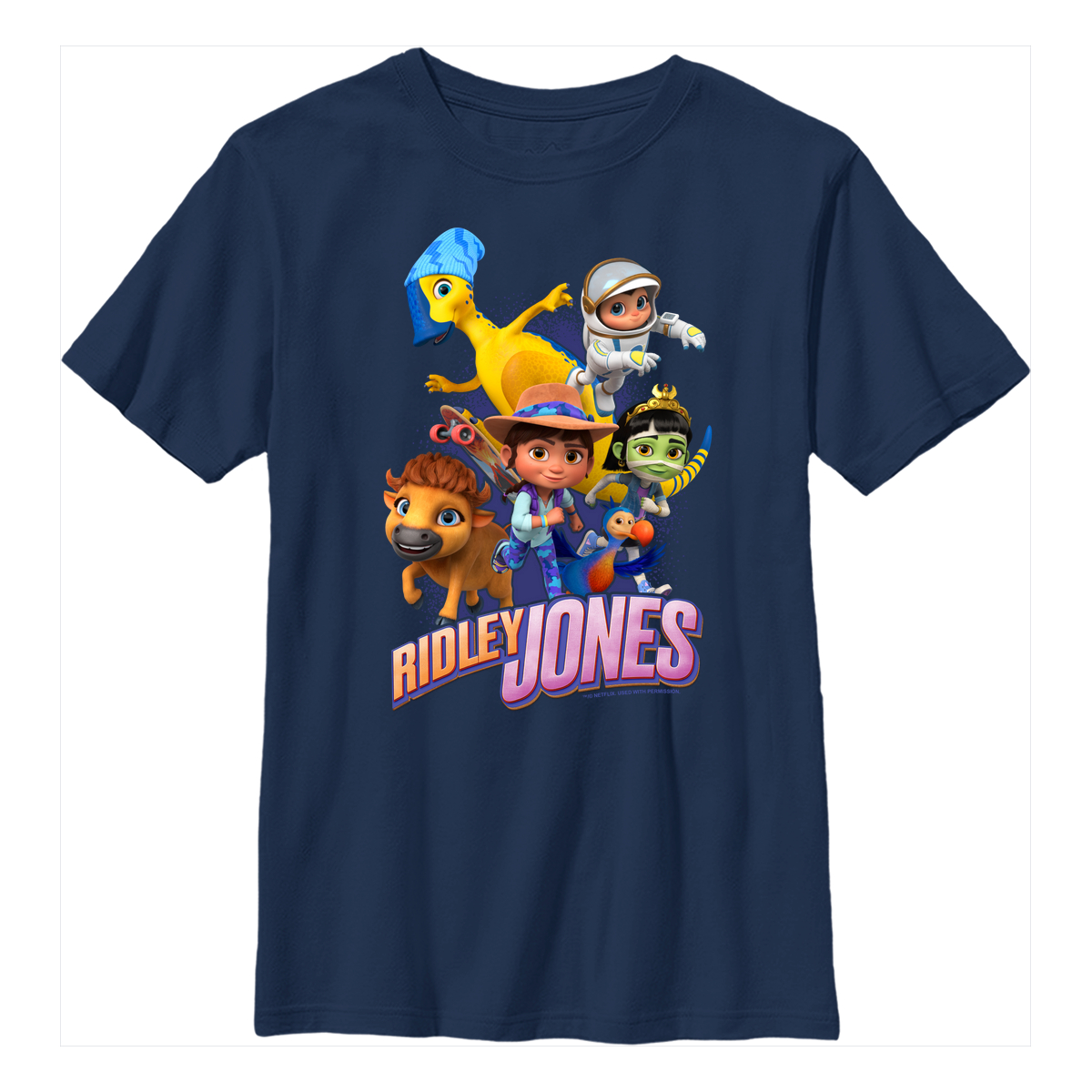 Netflix - Ridley Jones - Photo de groupe Group with Logo - Enfant T-shirt