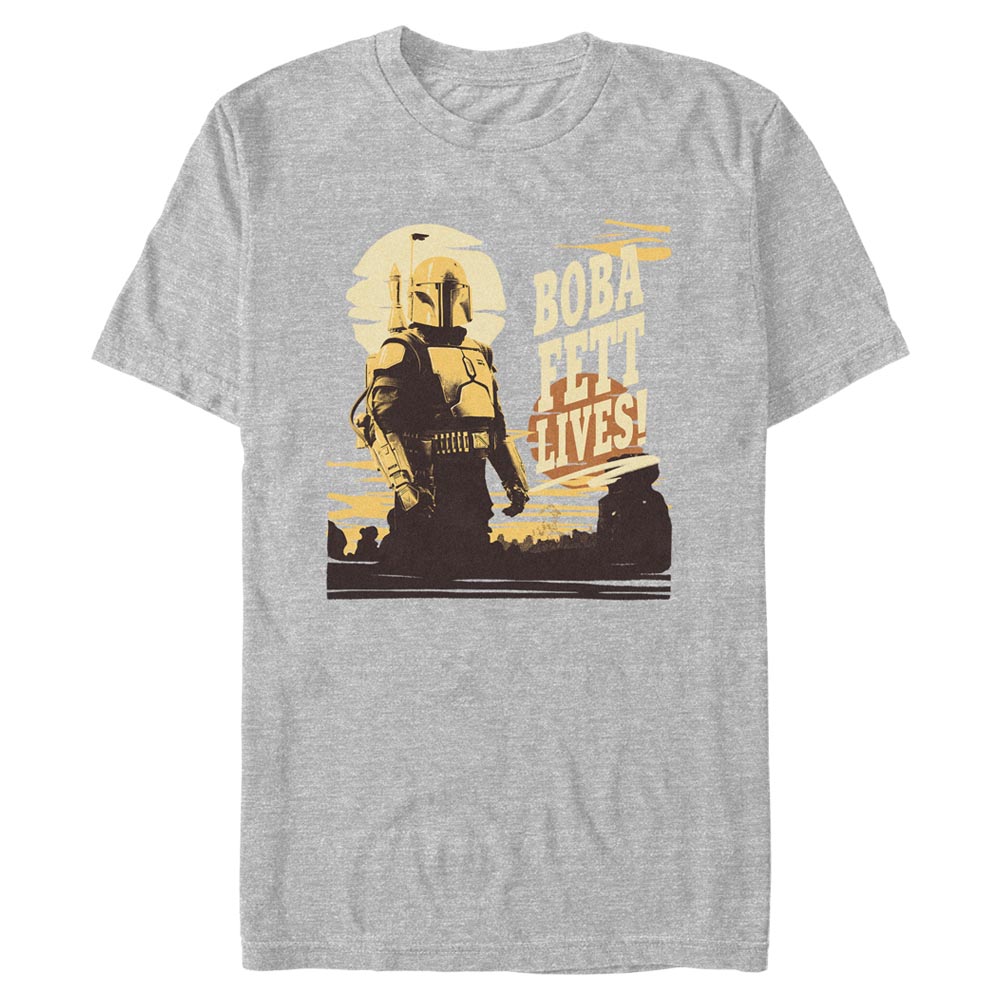 Star Wars - Book of Boba Fett - Boba Fett Lives - Homme T-shirt