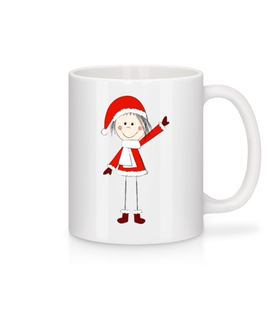 Fille De Noël · Mug en céramique blanc