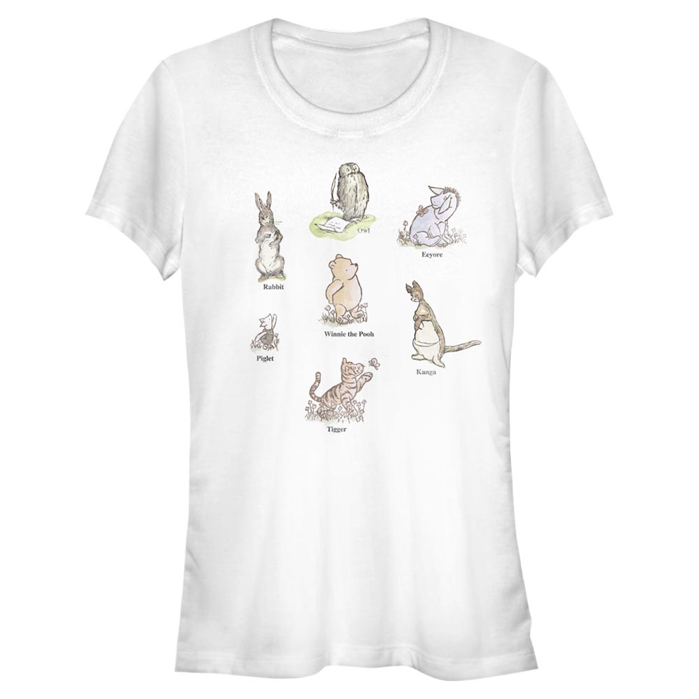 Disney - Winnie l'ourson - Photo de groupe Winnie Poster - Femme T-shirt