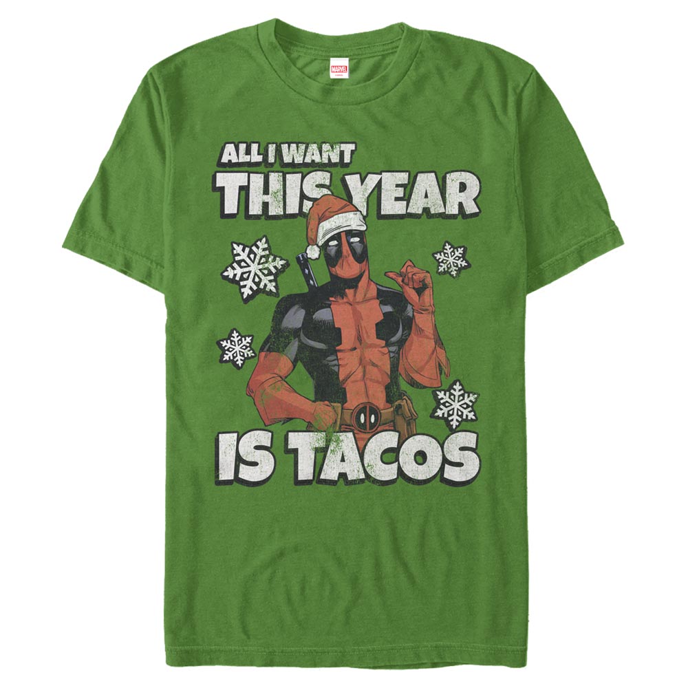 Marvel - Deadpool - Deadpool All I Want Is Tacos - Christmas - Homme T-shirt