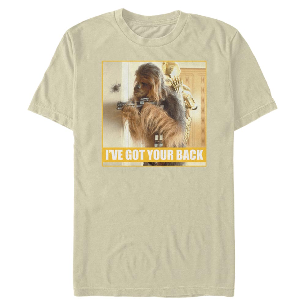 Star Wars - Chewbacca & C-3PO I've Got Your Back - Homme T-shirt - Crème - Devant