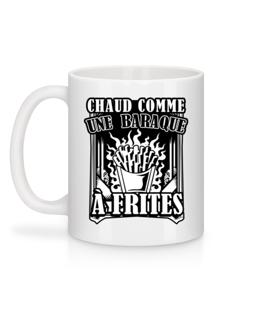 Aperçu: Comme Une Baraque À Frites - Mug en céramique blanc - Blanc - Derrière