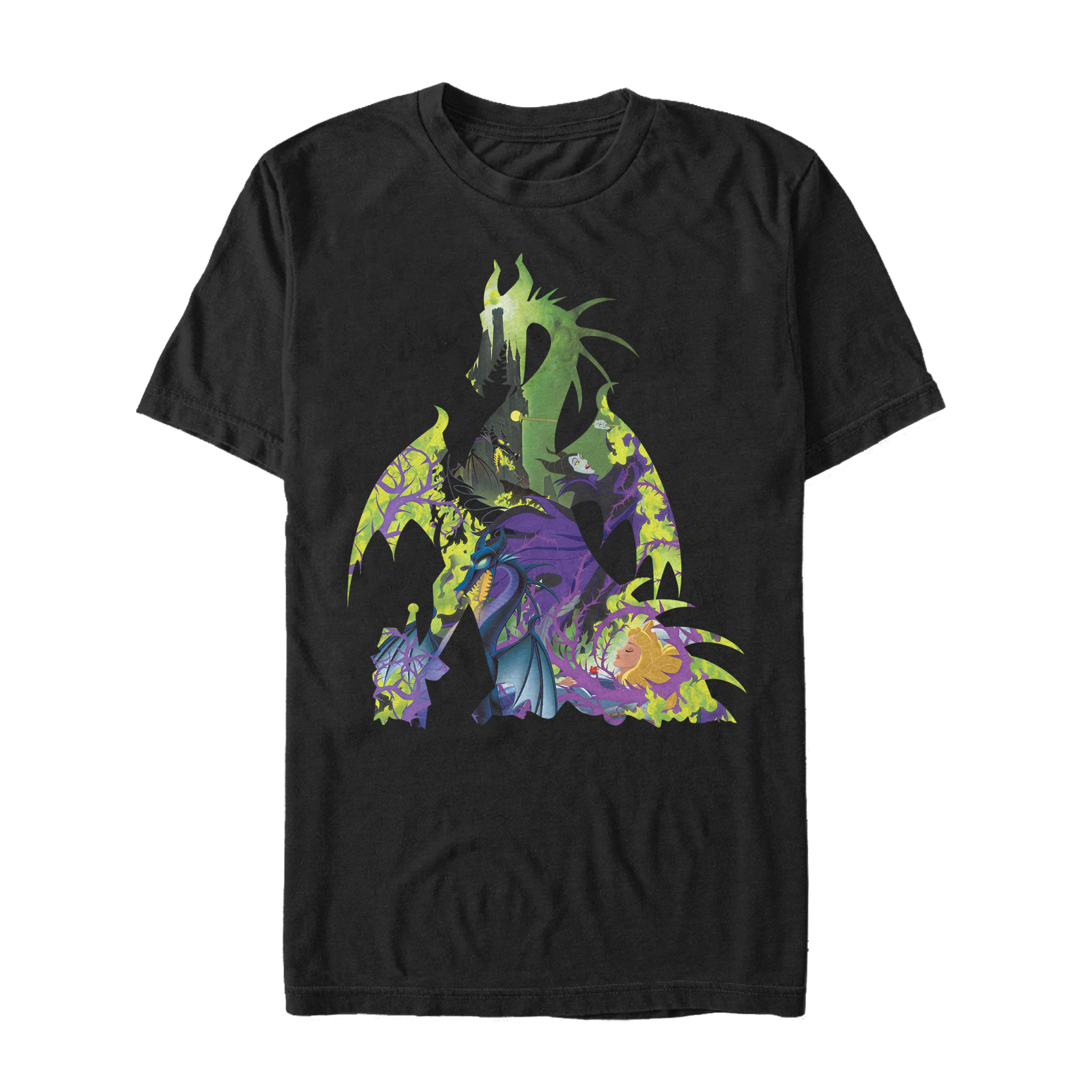Disney - Sleeping Beauty - Photo de groupe Dragon Form - Homme T-shirt